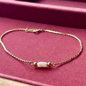 Vintage Avon Freshwater Pearl Gold Tone Anklet or Bracelet